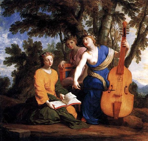 Eustache Le Sueur Melpomene Erato et Polymnie